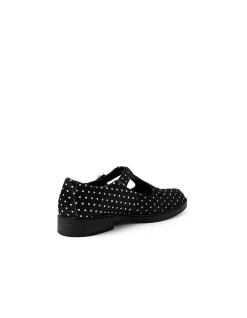 Salonge Polka Dot T Bar Flat Shoes