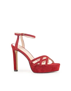 SAMI110 LATTICE FRONT PLATFORM SANDAL