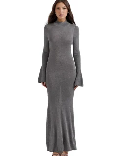 SANCHA METALLIC MAXI DRESS