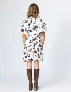 SARAH MINI DRESS IN WHITE