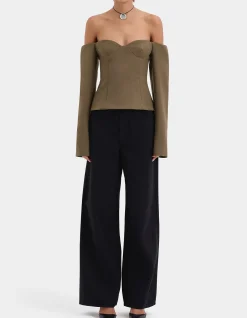 Sartoria Off-Shoulder Bodice with Long Sleeves