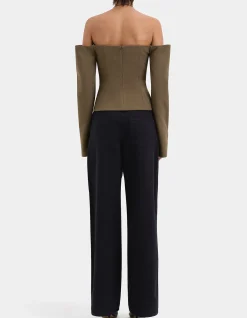 Sartoria Off-Shoulder Bodice with Long Sleeves