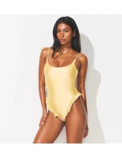 SATIN SWIM LOW BACK ONE PIECE