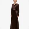 Satin Cowl Neck Top