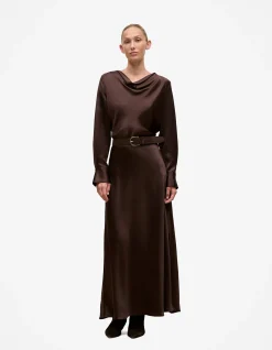 Satin Cowl Neck Top