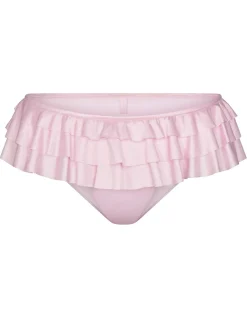 SATIN SWIM RUFFLE BIKINI BOTTOM