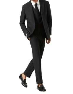Saunders Black Waistcoat