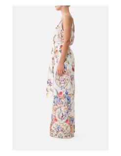 SCARF BELT WIDE LEG PANT
