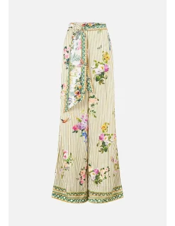 SCARF BELT WIDE LEG PANT
