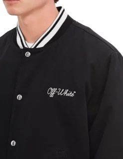 Script Souvenir Varsity Bomber Jacket
