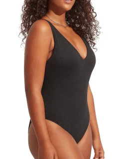 Sea Dive Deep V Neck Maillot One Piece Swimsuit