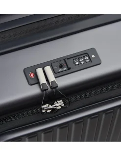 Securitime 55cm Expandable Small Carry-On Suitcase Anthracite