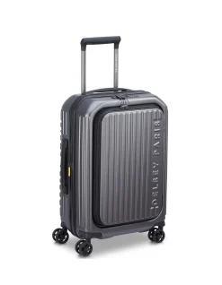 Securitime 55cm Expandable Small Carry-On Suitcase Anthracite