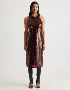 SELENA SEQUIN MIDI DRESS