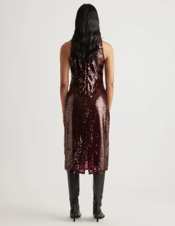 SELENA SEQUIN MIDI DRESS
