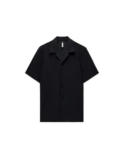 SELF STRIPE CUBAN COLLAR SHIRT
