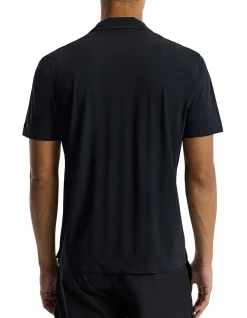 SELF STRIPE CUBAN COLLAR SHIRT