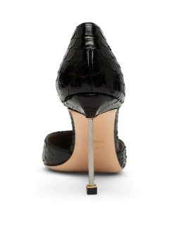SEMI SHINY PRINTED PYTHON B/C D'ORSAY PUMP