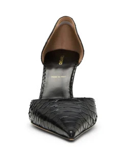 SEMI SHINY PRINTED PYTHON B/C D'ORSAY PUMP