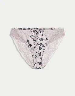 Senna Silk & Lace High Leg Knickers