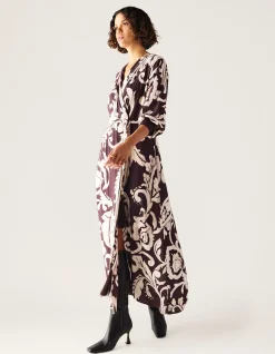 SERAPHINE MAXI WRAP DRESS
