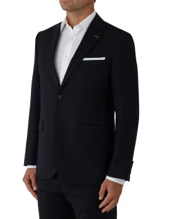 Sergeant Plain Twill Wool Suit Jacket FJF032