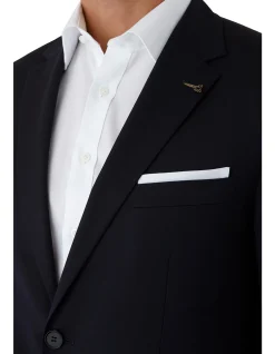 Sergeant Plain Twill Wool Suit Jacket FJF032