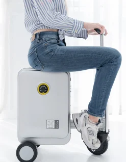SE3S COMPACT ELECTRIC RIDE-ON SUITCASE 20L SILVER