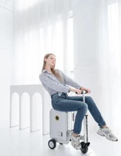 SE3S COMPACT ELECTRIC RIDE-ON SUITCASE 20L SILVER