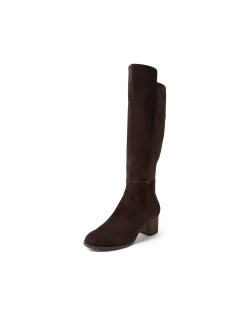 Settin Suede Block Heel Knee High Boots