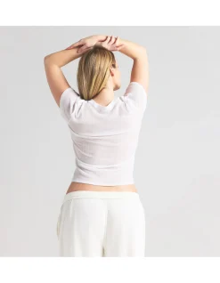 SHEER COTTON RIB CREWNECK STANDARD T-SHIRT