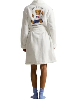 SHORT PRINTED BACK ROBE - BEAR