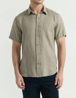 SHORT SLEEVE LINEN SHIRT