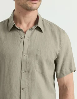 SHORT SLEEVE LINEN SHIRT