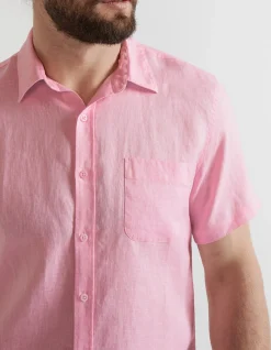 SHORT SLEEVE LINEN SHIRT