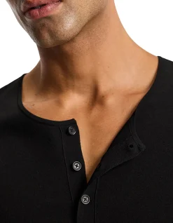 SHORT SLEEVE TECH YARN HENLEY