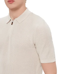 Short Sleeve 1/4 Zip Polo Shirt