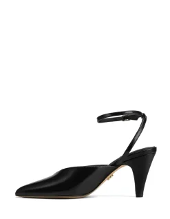 Sidney Black Leather Heel