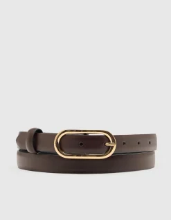 SIERRA LEATHER SKINNY BELT