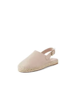 Sikka Stone Leather Slingback Espadrille Sandals