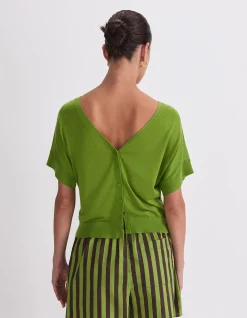 SILK BLEND REVERSIBLE KNIT