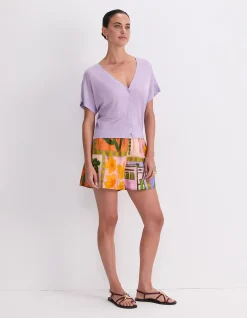 SILK BLEND REVERSIBLE KNIT
