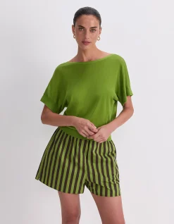 SILK BLEND REVERSIBLE KNIT