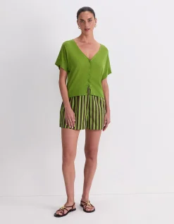 SILK BLEND REVERSIBLE KNIT