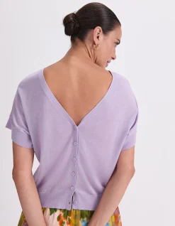 SILK BLEND REVERSIBLE KNIT