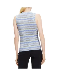 Silk Mock Neck Tank