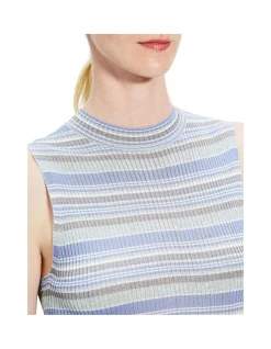 Silk Mock Neck Tank