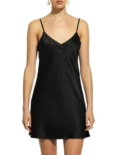 silk chemise v neck