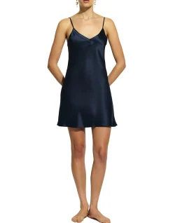 silk chemise v neck