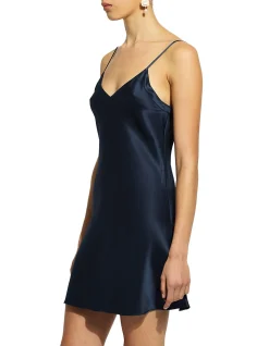 silk chemise v neck